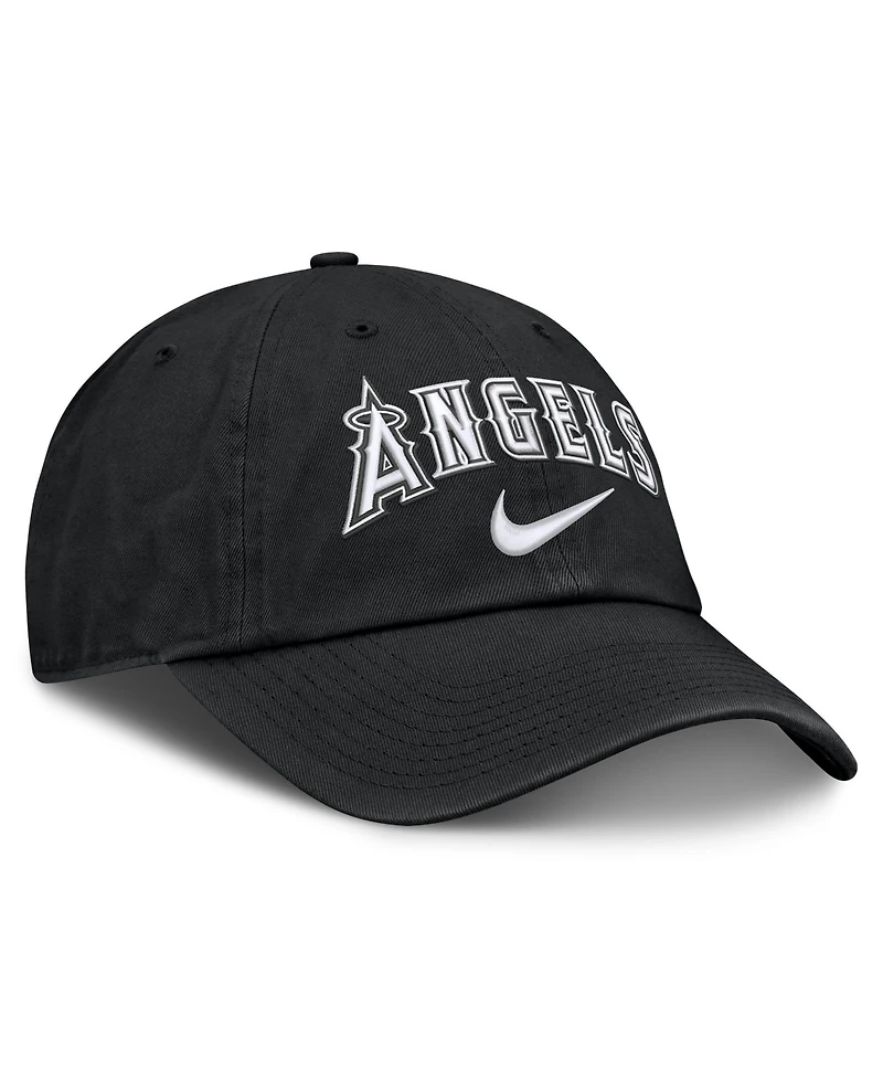 Men's Nike Black Los Angeles Angels Primetime Club Adjustable Hat
