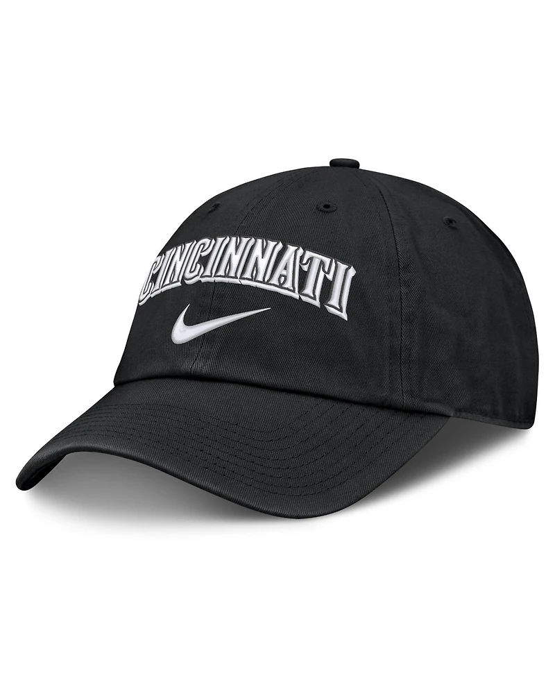 Men's Nike Black Cincinnati Reds Primetime Club Adjustable Hat