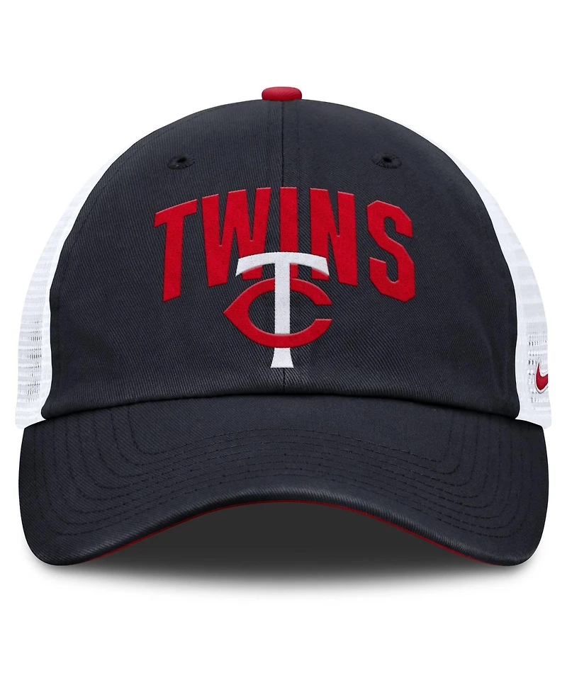 Men's Nike Navy Minnesota Twins Primetime Club Adjustable Trucker Hat