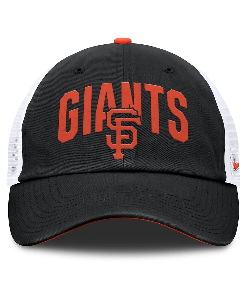 Men's Nike Black San Francisco Giants Primetime Club Adjustable Trucker Hat