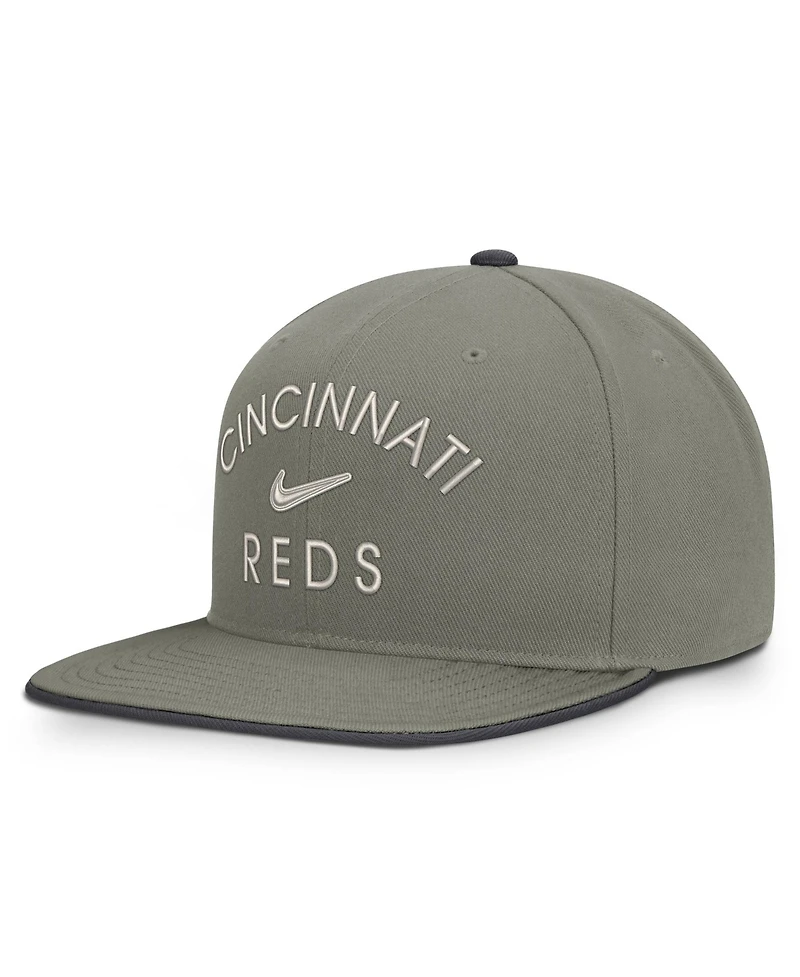 Men's Nike Olive Cincinnati Reds Pro Dri-fit snapback Hat