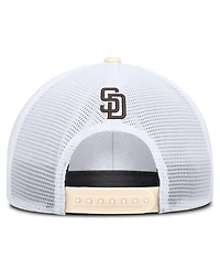 Men's Nike Natural/White San Diego Padres Rise Dri-fit Trucker Adjustable Hat