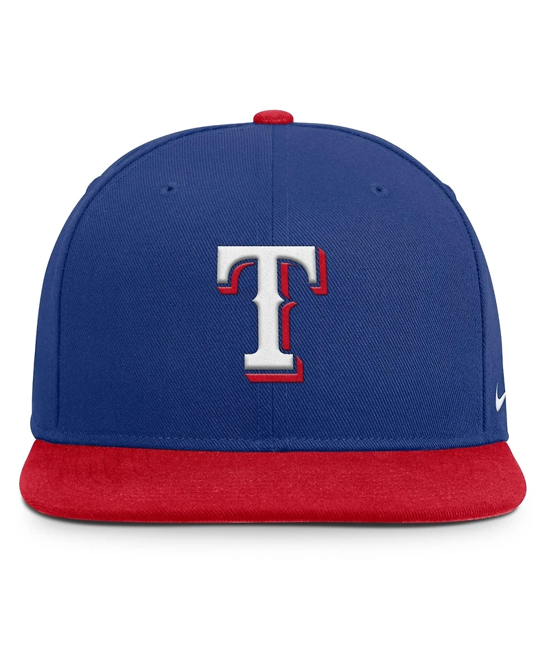 Men's Nike Royal/Red Texas Rangers Primetime Pro Dri-fit snapback Hat
