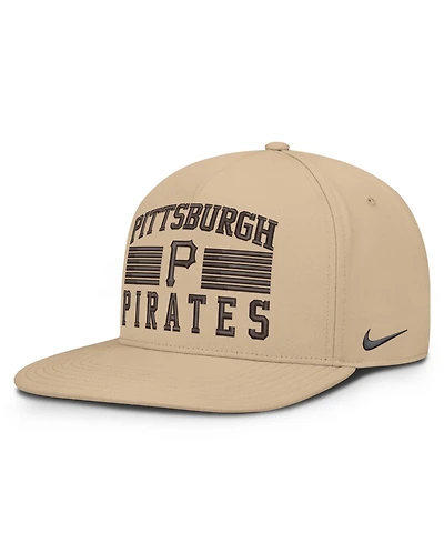 Nike Men's Khaki Pittsburgh Pirates Desert Pro AeroBill Dri-fit Snapback Hat