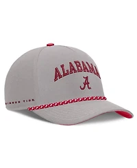 Men's and Women's Nike Gray Alabama Crimson Tide Primetime Rise Rope Adjustable Hat