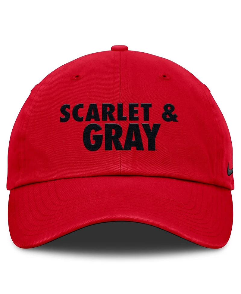 Men's and Women's Nike Scarlet Ohio State Buckeyes Primetime Chant Club Adjustable Hat