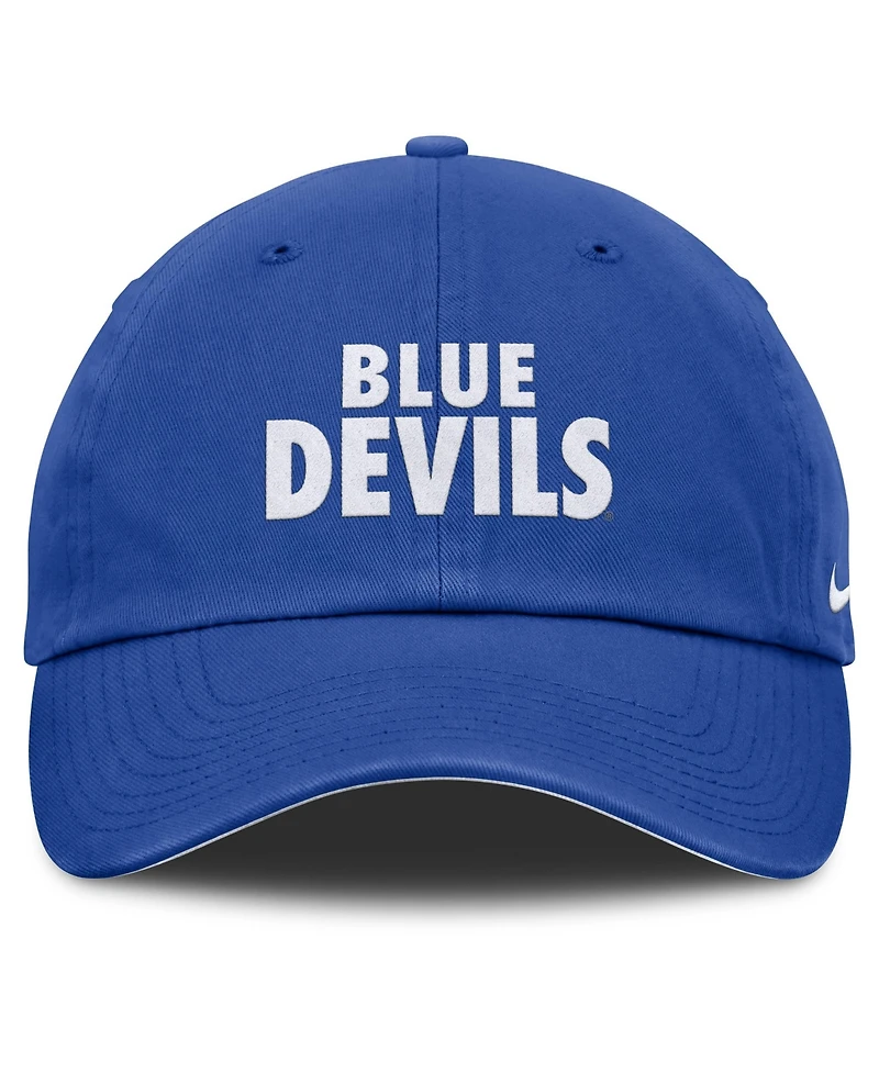 Men's and Women's Nike Royal Duke Blue Devils Primetime Chant Club Adjustable Hat
