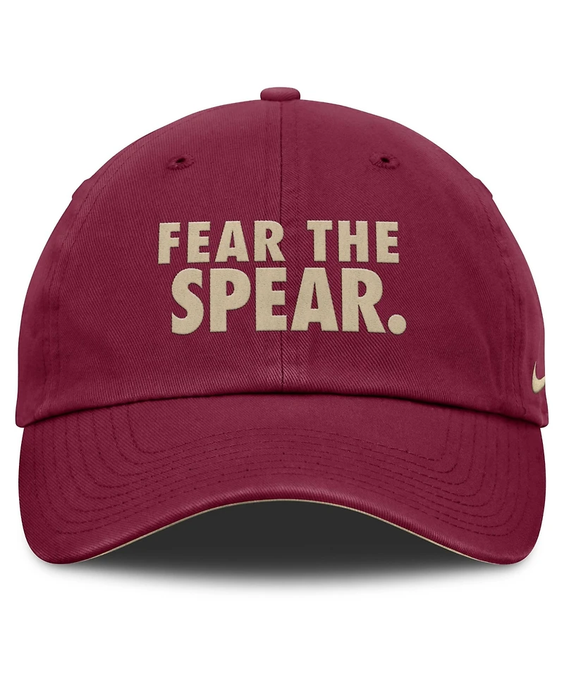 Men's and Women's Nike Garnet Florida State Seminoles Primetime Chant Club Adjustable Hat
