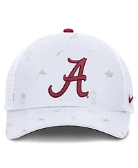 Men's and Women's Nike White Alabama Crimson Tide Country Club Golfin' Rise Trucker Adjustable Hat