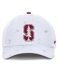 Men's and Women's Nike White Stanford Cardinal Country Club Golfin' Rise Trucker Adjustable Hat