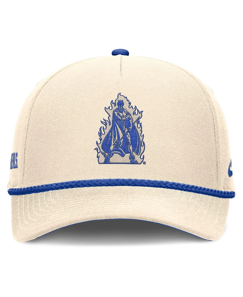 Men's and Women's Nike Natural Duke Blue Devils Legacy Vintage Rope Rise Adjustable Hat