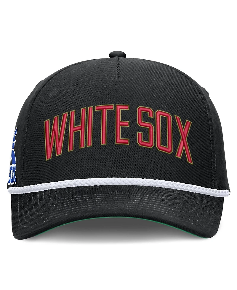 Men's Nike Black Chicago White Sox Cooperstown Collection Rise Adjustable Hat