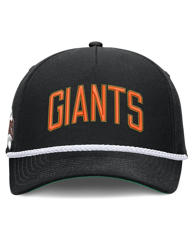 Men's Nike Black San Francisco Giants Cooperstown Collection Rise Adjustable Hat