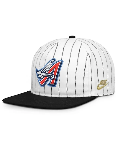 Men's Nike White/Black California Angels Cooperstown Collection Pro Adjustable Hat