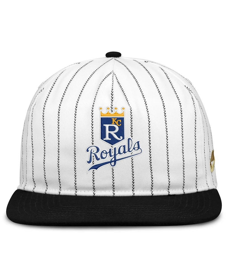 Men's Nike White/Black Kansas City Royals Cooperstown Collection Pro Adjustable Hat