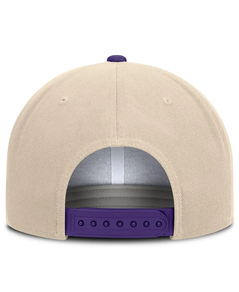 Nike Men's and Women's Natural/Purple Lsu Tigers Campus Prep Snapback Hat