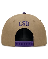 Men's and Women's Nike Beige/Purple Lsu Tigers Primetime Rise Dri-fit Adjustable Hat