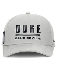 Nike Men's Gray Duke Blue Devils 2026 Sideline Dri-fit Rise Adjustable Hat