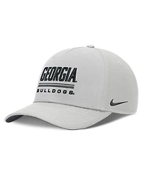 Nike Men's Gray Georgia Bulldogs 2026 Sideline Dri-fit Rise Adjustable Hat