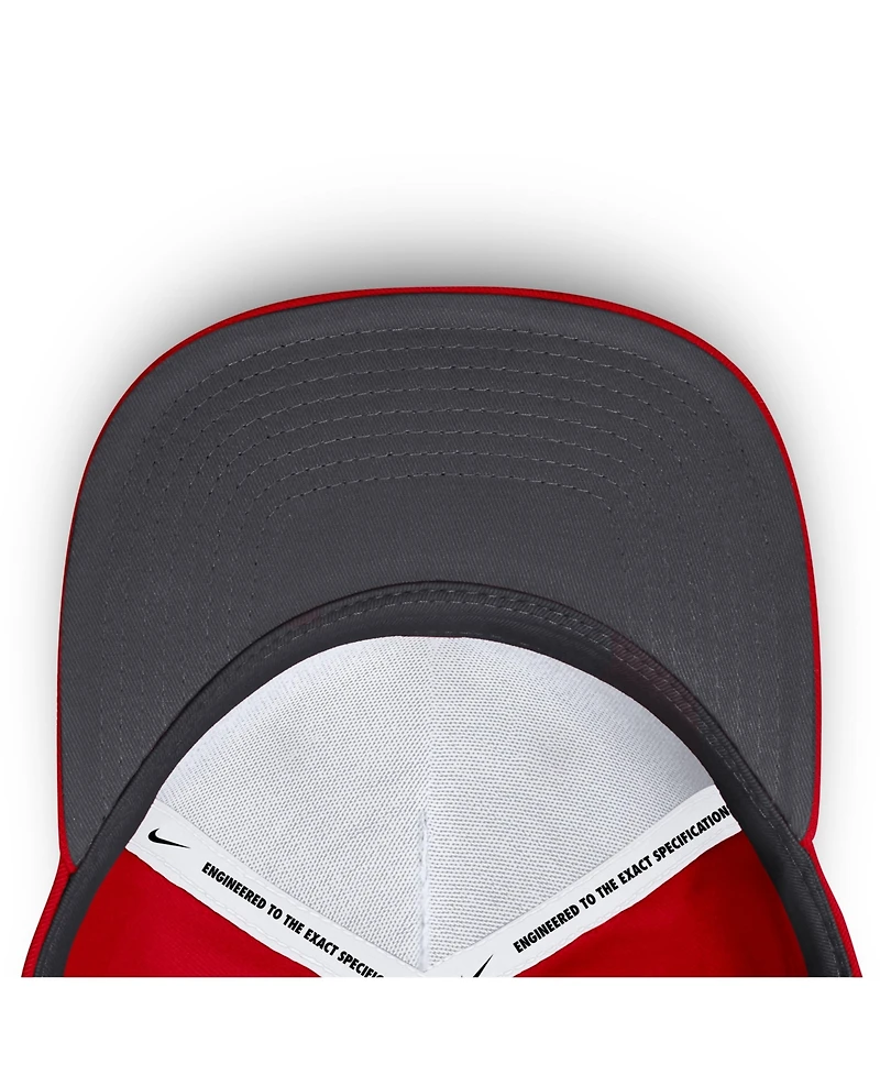 Nike Men's Scarlet Ohio State Buckeyes 2026 Sideline Dri-fit Rise Adjustable Hat