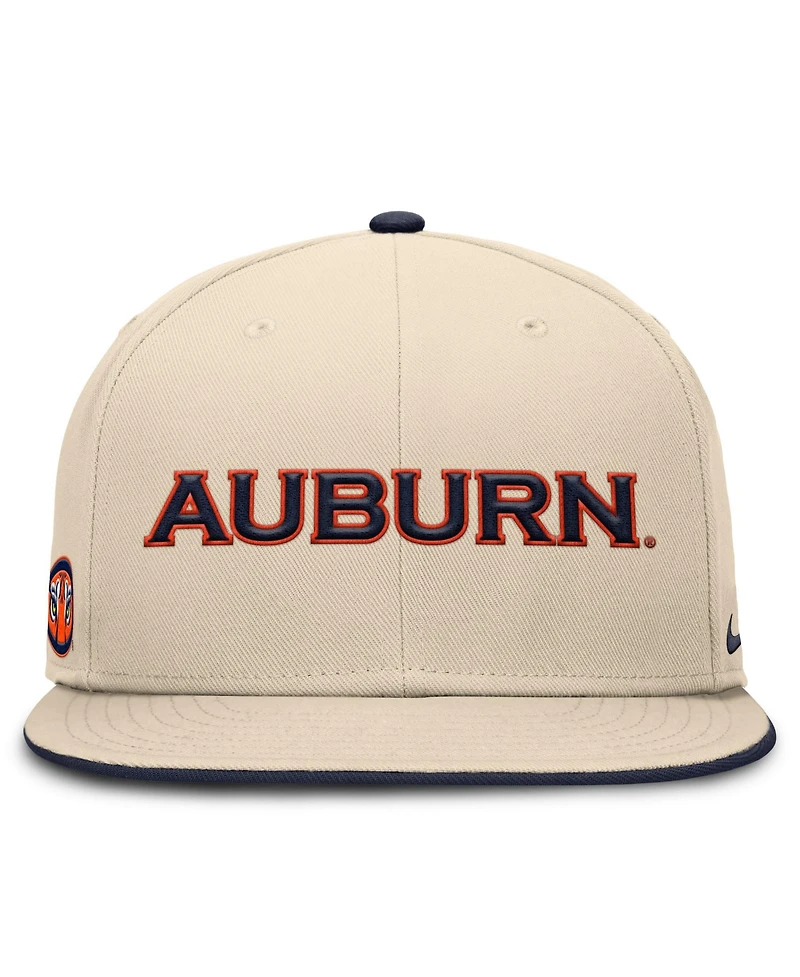 Nike Men's Natural Auburn Tigers 2026 Primetime True Fitted Hat