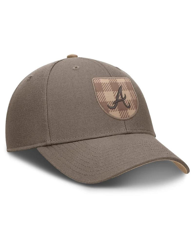 Men's Nike Brown Atlanta Braves Statement Rise Adjustable Hat