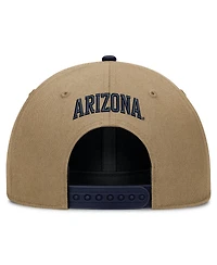 Men's and Women's Nike Beige/Navy Arizona Wildcats Primetime Rise Dri-fit Adjustable Hat