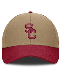 Men's and Women's Nike Beige/Cardinal Usc Trojans Primetime Rise Dri-fit Adjustable Hat