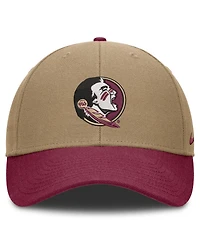 Men's and Women's Nike Beige/Garnet Florida State Seminoles Primetime Rise Dri-fit Adjustable Hat