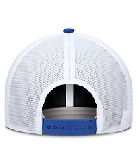 Nike Men's and Women's Royal/White Duke Blue Devils Primetime Arched Trucker Adjustable Hat