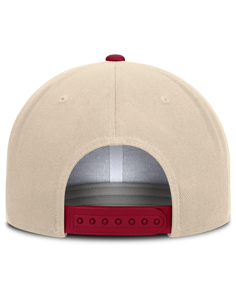 Nike Men's and Women's Natural/Cardinal Usc Trojans Campus Prep Snapback Hat