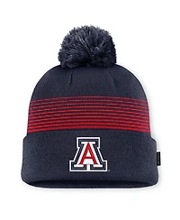 Men's and Women's Nike Navy Arizona Wildcats 2026 On-Field Cuffed Knit Hat with Pom