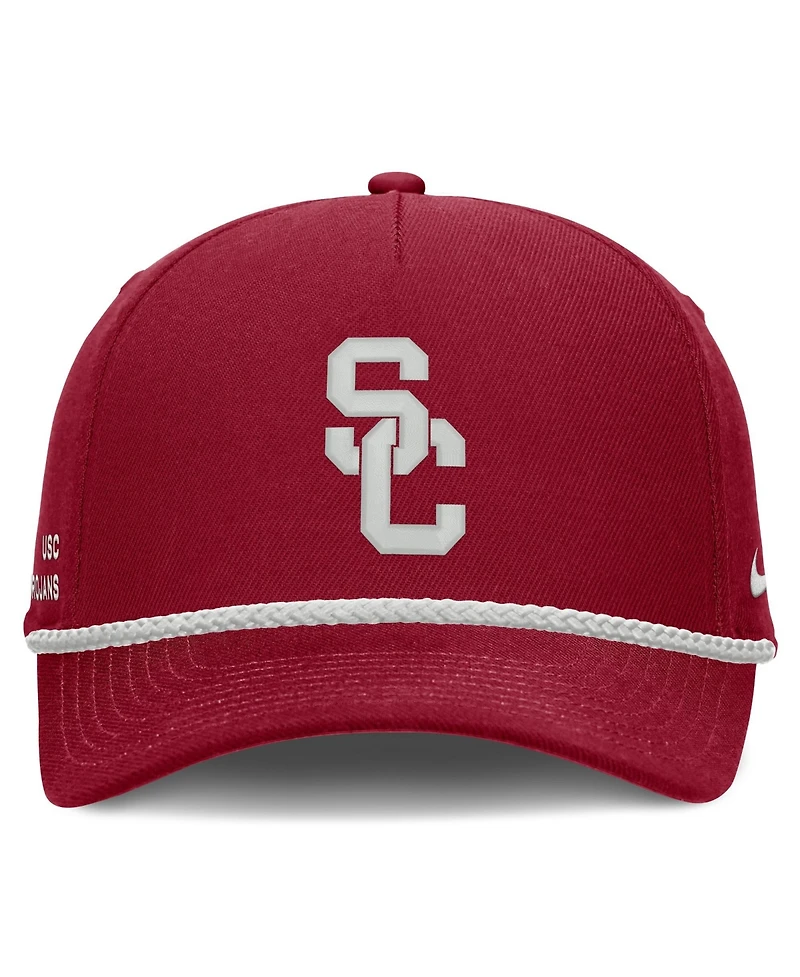 Men's and Women's Nike Crimson Usc Trojans Rope Rise Adjustable Hat