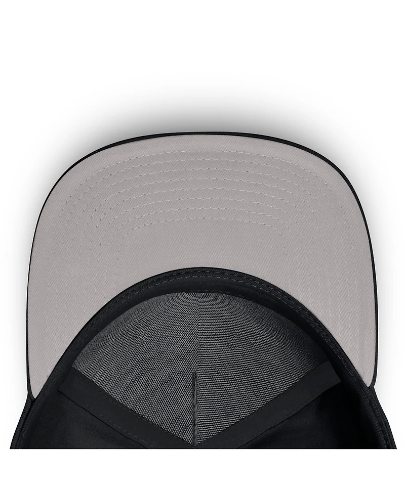 Men's Nike Black Miami Marlins Rise Dri-fit A-Frame Adjustable Hat