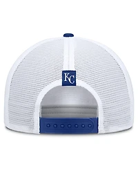 Men's Nike Khaki/Royal Kansas City Royals Rise A-Frame Trucker Adjustable Hat