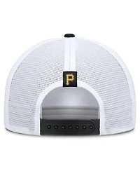 Men's Nike Khaki/Black Pittsburgh Pirates Rise A-Frame Trucker Adjustable Hat