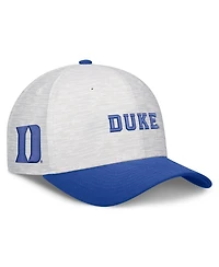 Nike Men's and Women's Gray/Royal Duke Blue Devils Primetime Rise Adjustable Hat