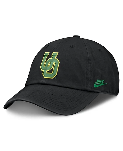 Nike Men's and Women's Black Oregon Ducks Legacy Letter Club Adjustable Hat