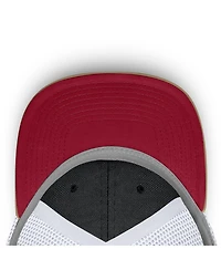 Nike Men's and Women's Beige/Crimson Alabama Crimson Tide Primetime Arched Trucker Adjustable Hat