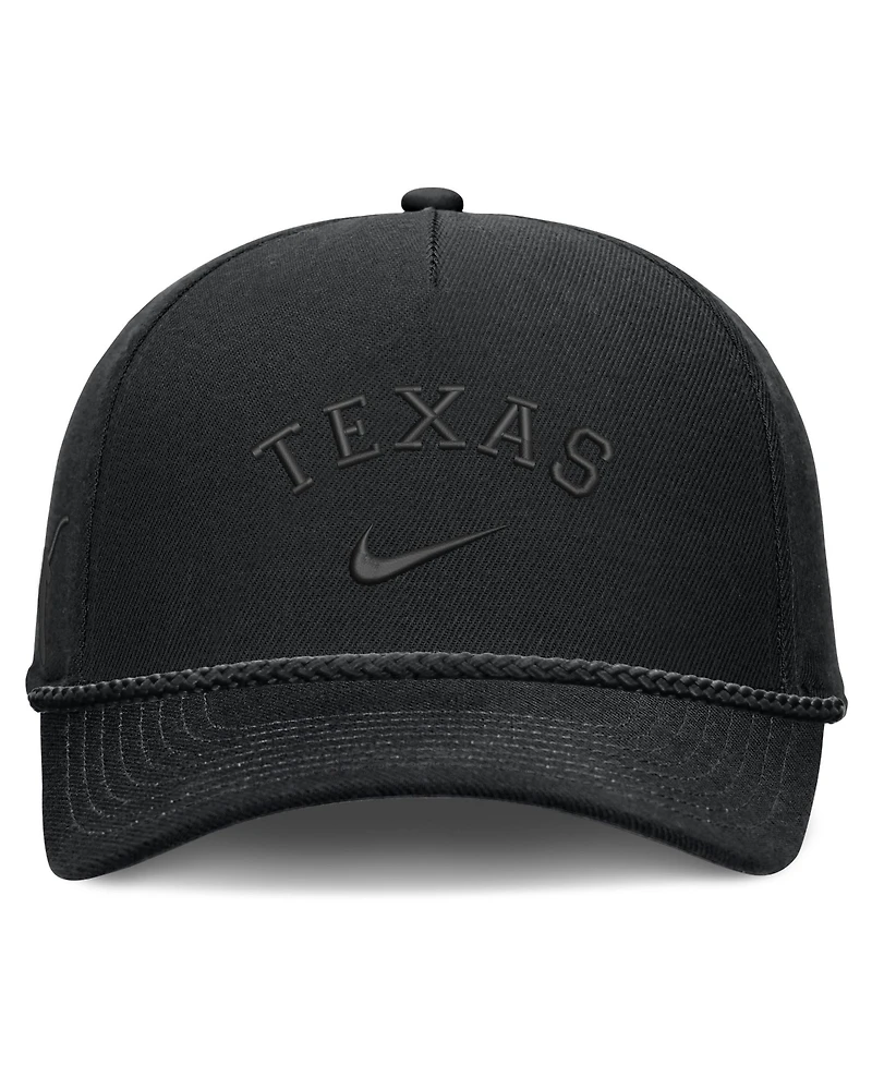 Nike Men's and Women's Texas Longhorns Campus Prep Tonal Rope Rise 5-Panel Adjustable Hat