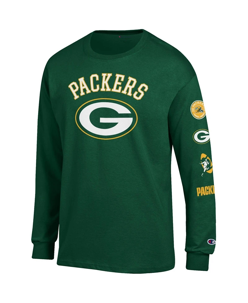 Men's Champion Green Bay Packers Seal Long Sleeve T-Shirt