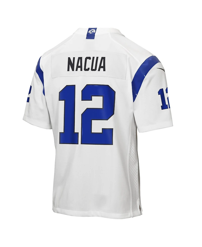 Nike Big Boys and Girls Puka Nacua Los Angeles Rams Fearsome White Game Jersey
