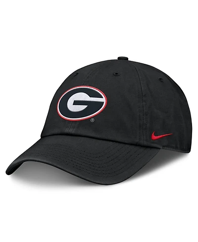 Nike Men's Black Georgia Bulldogs Club Dri-fit Adjustable Hat