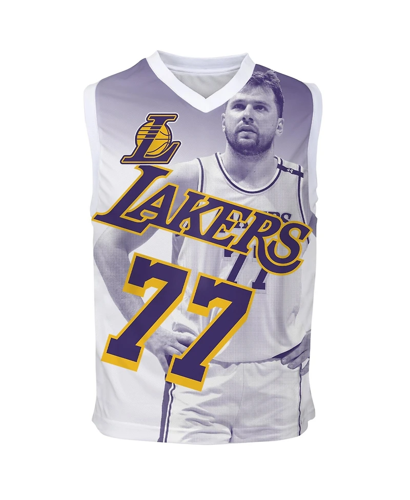 Outerstuff Big Boys and Girls Luka Doncic Purple Los Angeles Lakers Hometown Fashion Jersey