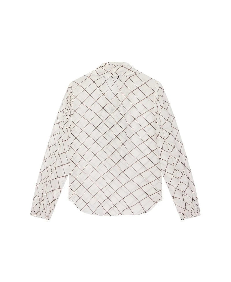 Mint Velvet Women's Checked Bow Blouse