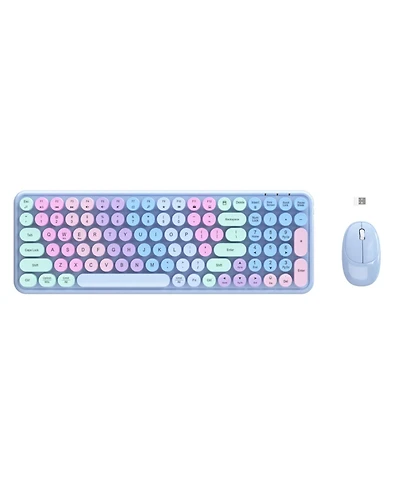 Lofree Retro Typewriter Style Wireless Clicky Keyboard and Mouse Combo Compatible with Windows and macOS