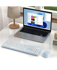 Lofree 104-Key Wireless Keyboard and Mouse Combo Compatible with Windows