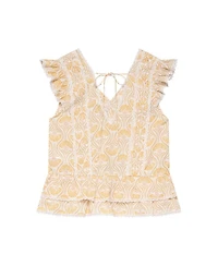 Mint Velvet Women's Cotton Floral Print Top