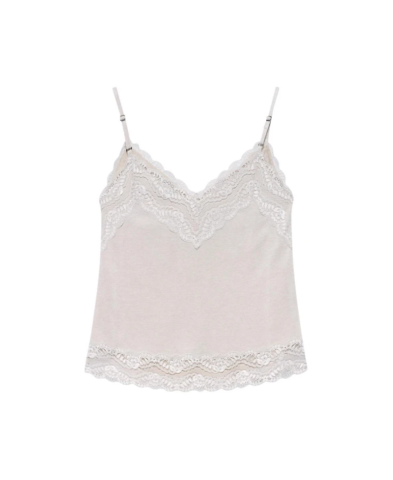 Mint Velvet Women's Lace Detail Camisole Top