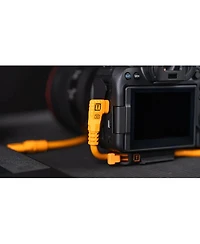 Tether Tools TetherPro Optima 10G 10 Gbps Usb-c Straight to Usb-c Right Angle Cable, 31', Compatible with Usb-c 3.2 Gen 2 Cameras and Computers